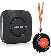 CallToU Caregiver Pager Wireless Call Bell Alert Button for Seniors/Elderly/Patients 1 Plugin Rec...