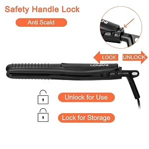 anti scald Mini hair straightener for short hair thin hair no frizz portable hair straightener iron