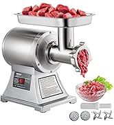 VEVOR Commercial Meat Grinder, 550LB/h 1100W Electric Meat Mincer, ETL Approved Heavy Duty Indust...