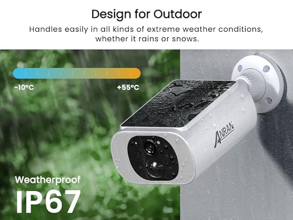 ANRAN 2K Cameras for Home Security Outside