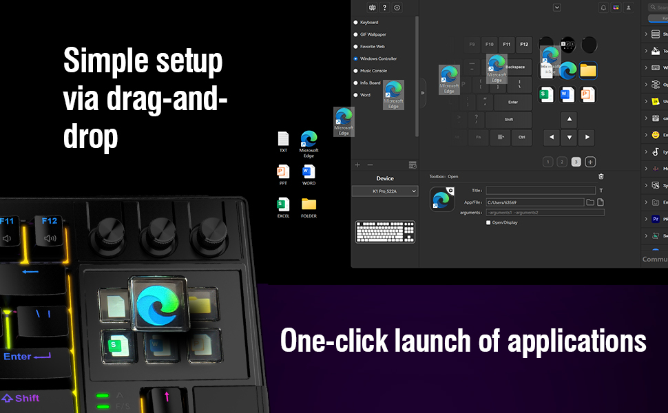 mechanical keyboard macro mech programmable with screen Stream Controller Deck pad keypad