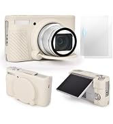 VOVMOEYA SX740 Camera Case Accessories Set[with 2 LCD tempered films],Silicone Protective Case Co...