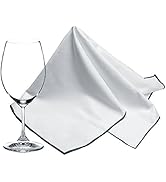 SINLAND Microfiber Glass Polishing Cloths Thick Lint -Free Drying Towels for Wine Glasses Stemwar...