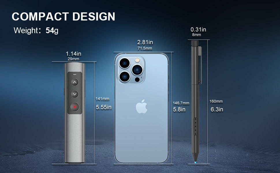 presentation clicker with laser pointer