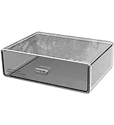Charmewooden Drawer Desktop Organizer, Stackable Organizer Drawers Clear Desk Storage Box Stackin...
