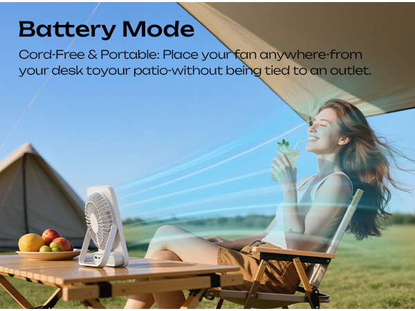 desk fan battery powered