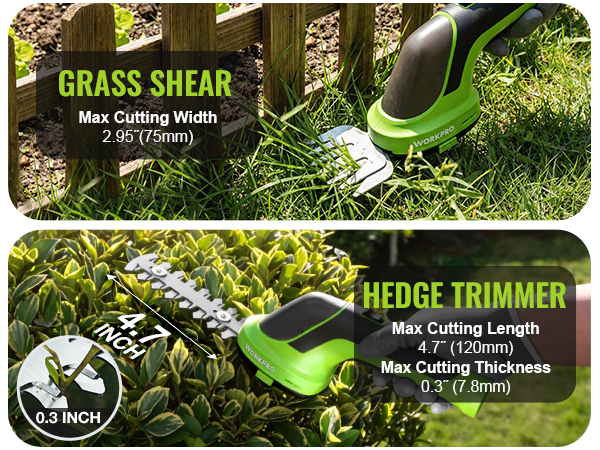 Cordless Grass Shear &amp; Shrubbery Trimmer