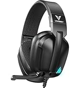 Vakedy Gaming Headset for PS5, PC, PS4, Xbox Series X, Switch, Wired Over Ear Headphones with Noi...