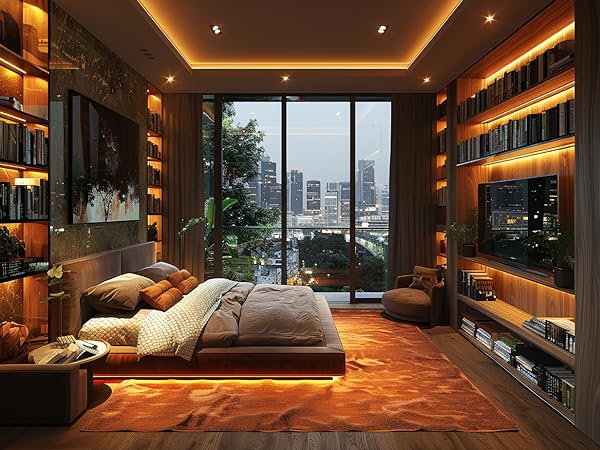 UVTaoYuan lamp belt is used for bedroom lighting decoration