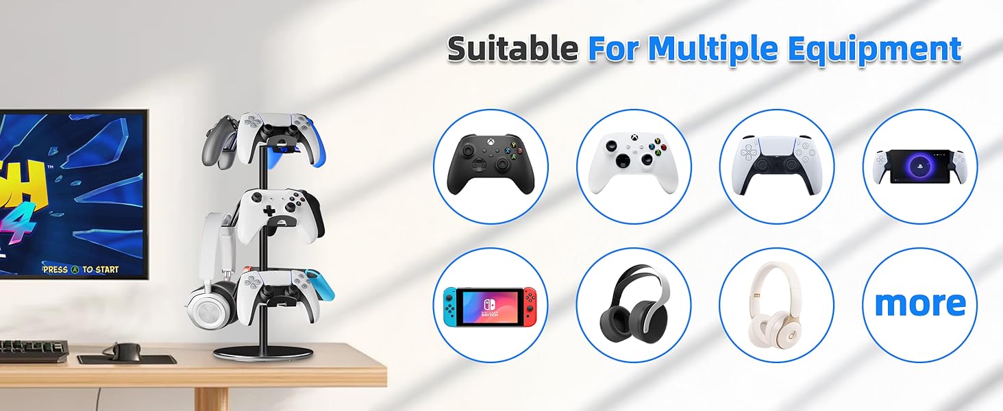 Gaming Controller Headset Holder for Gaming Accessories