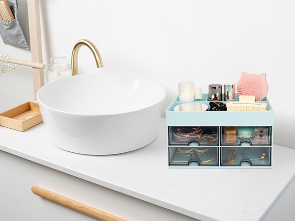 Small Desktop Organizer Desk Organizer Sets for Women Office Office Desk Organizer with Drawers