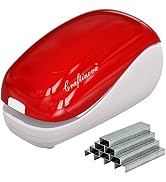 Craftinova Electric Stapler-Red,Including 2000 Staples and 1 adapters,Suitable for Palm Size and ...