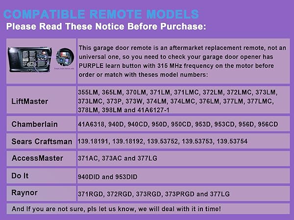 garage door keychain purple