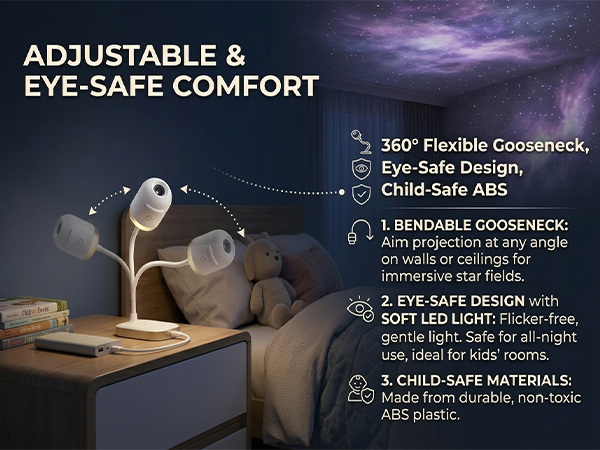 ADJUSTABLE &amp; EYE-SAFE COMFORT