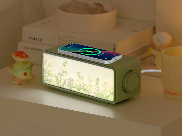 bedside lamp with charging station,wireless charger,wireless phone charger,wireless charger iphone
