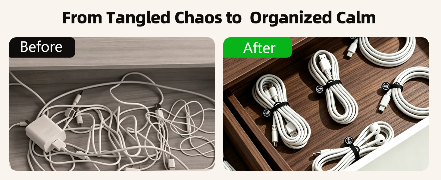 MAGNETIC CABLE CLIPS ORGANIZERS