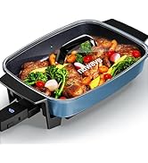 Nuwave Medley XL Digital Electric Skillet, Family Size Griddle w/Glass Lid, 2025 New &amp; Improved P...