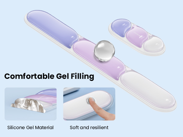 Silicone Gel Wrist Rest for Computer Keyboard