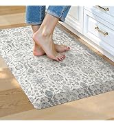 Collive Kitchen Mats Cushioned Anti Fatigue 17.3''x28'', Non Slip Waterproof Kitchens Sink Rug Vi...