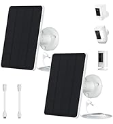 DaybreakAura 5W Solar Panels for Security Cameras - Compatible with Ring Spotlight Cam(Battery), ...