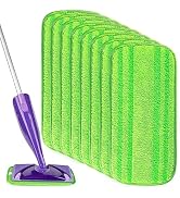 HOMEXCEL Microfiber Mop Pads Compatible with Swiffer Wet Jet,Reusable Machine Washable Swiffer We...