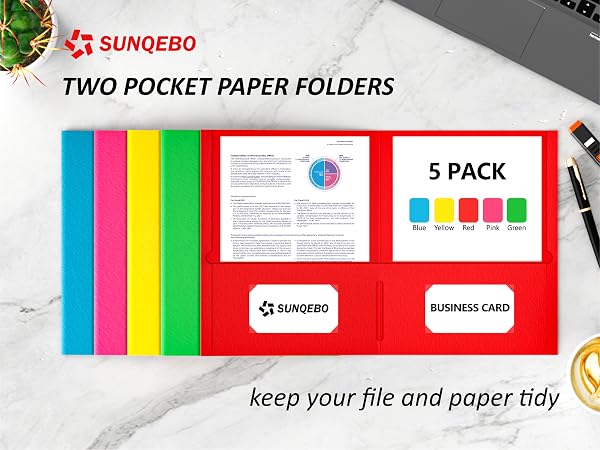 folders with pockets