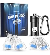 Reure High Fidelity Concert Ear Plugs, Noise Cancelling Silicone Ear Plugs 2 Pairs Great for Conc...