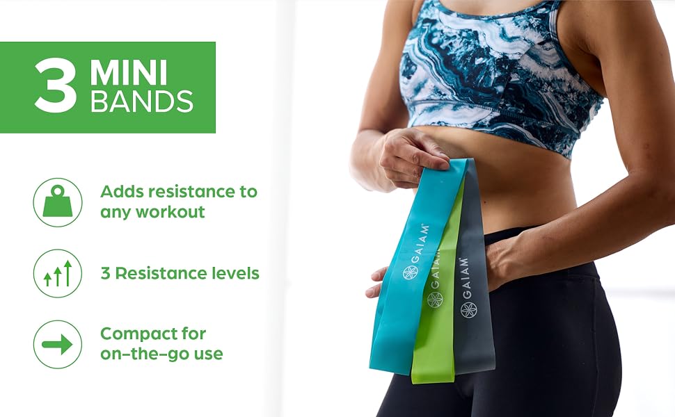 Gaiam mini band kit