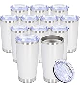 20oz Tumbler Bulk Stainless Steel Tumbler Cup with Lid Vacuum Insulated Double Wall Travel Mug, D...