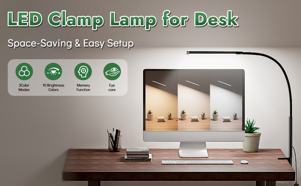 desk lamp with clamp