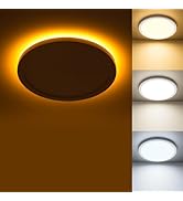 Matane LED Flush Mount Ceiling Light Fixture with Night Light, 1800LM 3000K/4000K/5000K Selectabl...