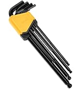 Fancytool Extra Long Hex Key Ball End Cr-V Steel Tools – 9PCS Metric Allen Key Set, Cr-V, 1.5–10m...