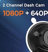 Dash Cam for Cars, 1080P Full HD Dual Dash Cam Front Inside, WiFi, 2