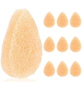 IMPRESA 10 Pack Facial Sponge for Daily Cleansing and Gentle Exfoliating - Buff Style Exfoliating...