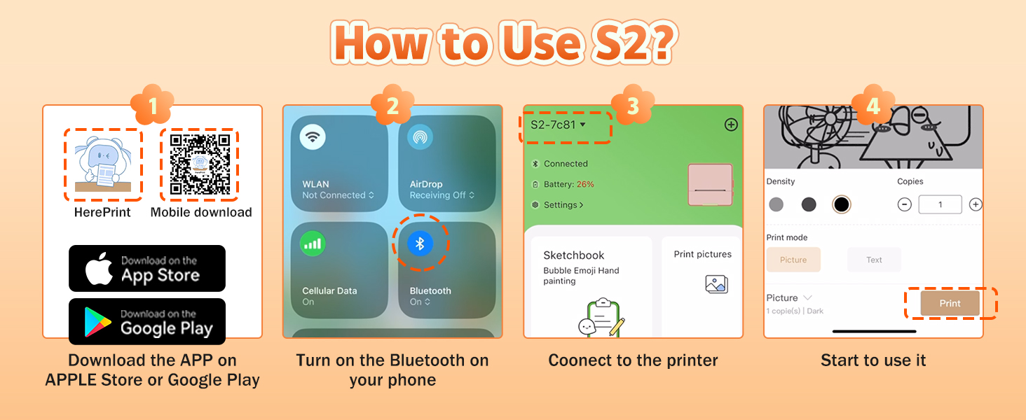 Portable Mini Printer