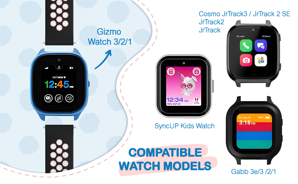 sync up kids watch band