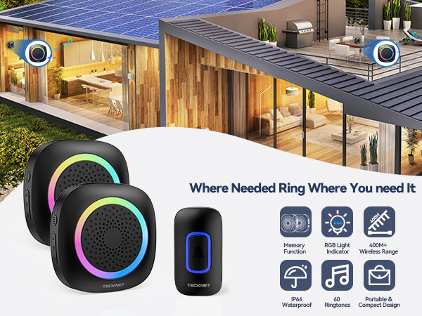 wireless doorbell rgb light