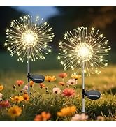 Garden Outdoor Lights, 2 Pack 120 LED Solar Garden Lights Fairy Lights Outdoor Waterproof Decorat...