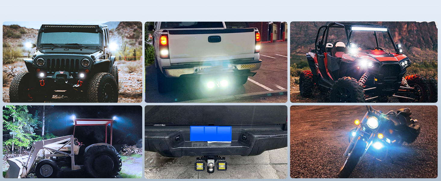 Nilight 3Inch 42W LED Cube Lights