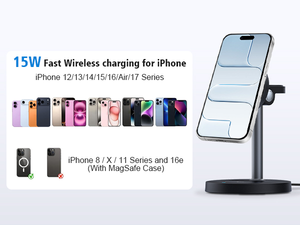 apple watch and phone charging station