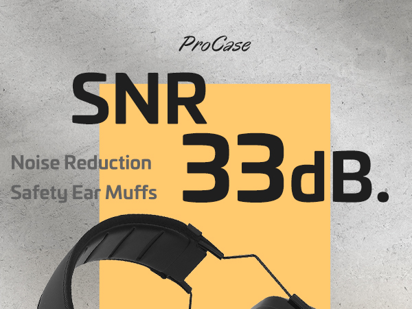 ProCase Noise Reduction Safety Ear Muffs