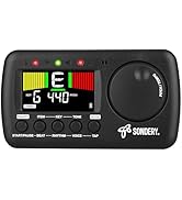Sondery Digital Metronome Tuner 3 in 1, English Vocal Counting Metronome with Tap Tempo Chromatic...