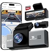 TECXERLLON Dash Cam Front and Rear, 4K Dash Cam with ADAS, Dash Camera for Cars with 170°/150° Wi...