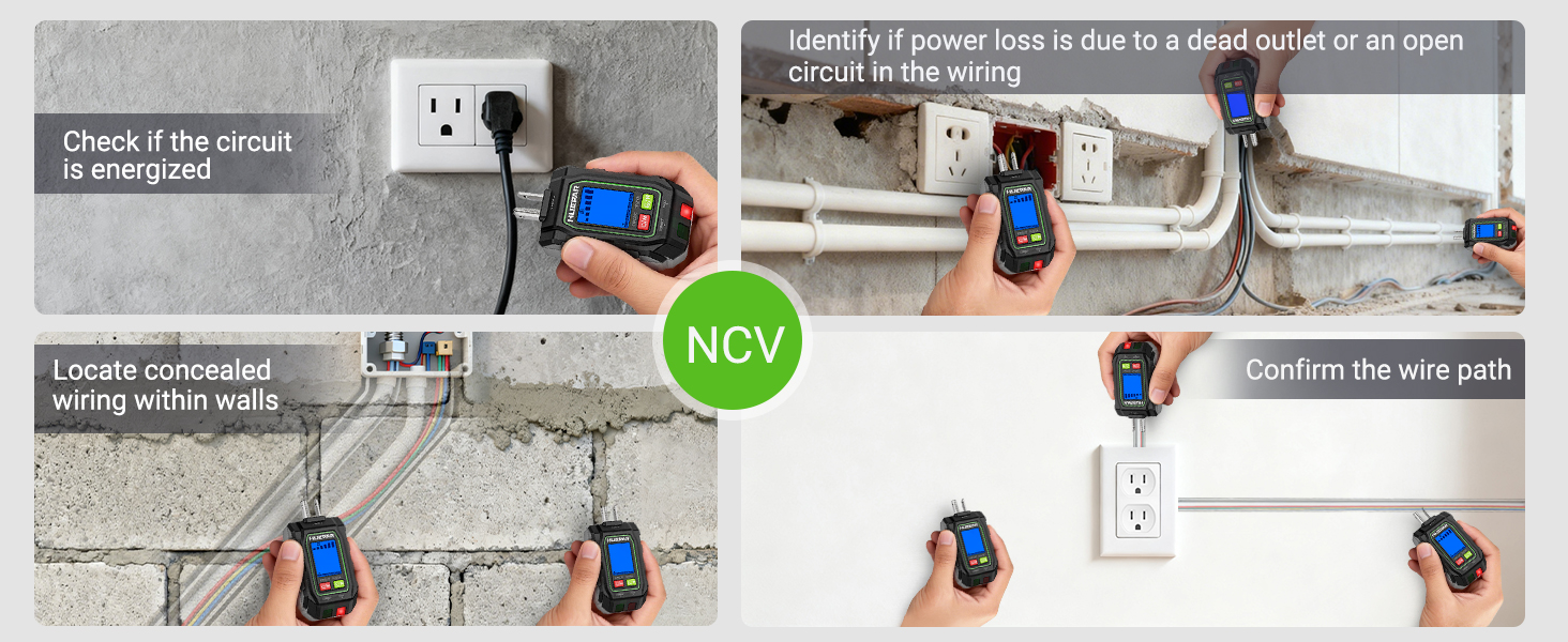 NCV Circuit Breaker Finder with LCD Display