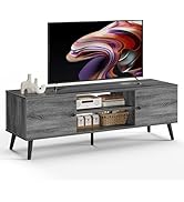 DUMOS TV Stand for 55 60 inch TV, Modern Mid Century Entertainment Center with Storage, Wooden Me...