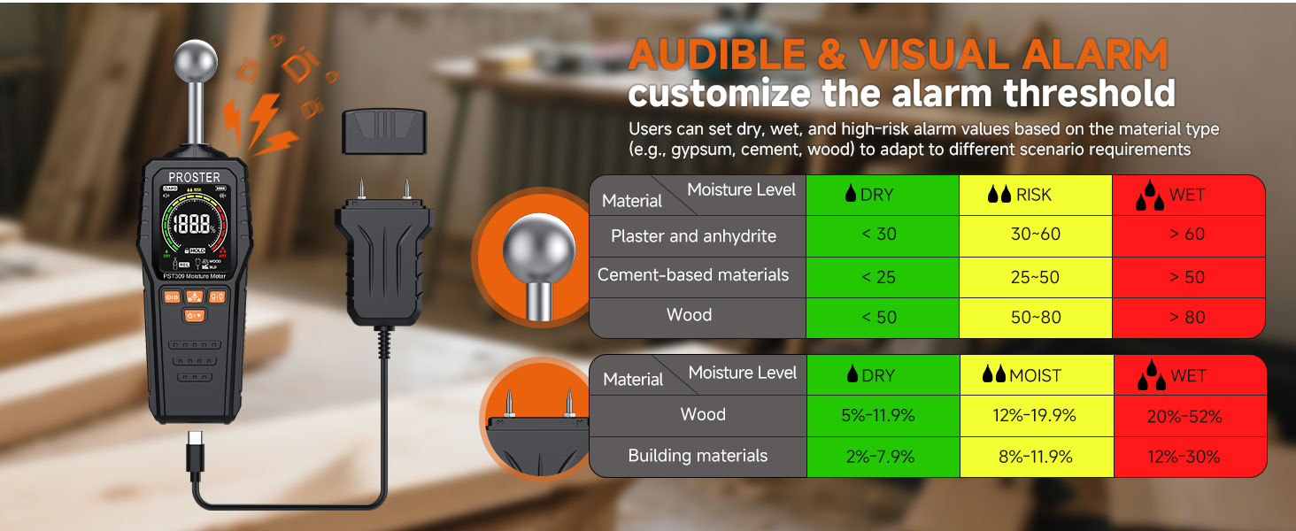 Rechargeable Damp Meter