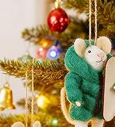 Christmas Felt Skiing Mice