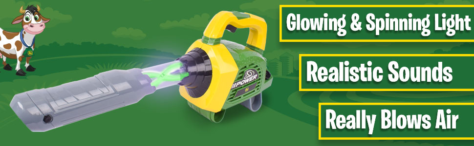 Kids Leaf Blower for Preschool Toddlers Outdoor Pretend Play Gardening Toy Tool Blow Air