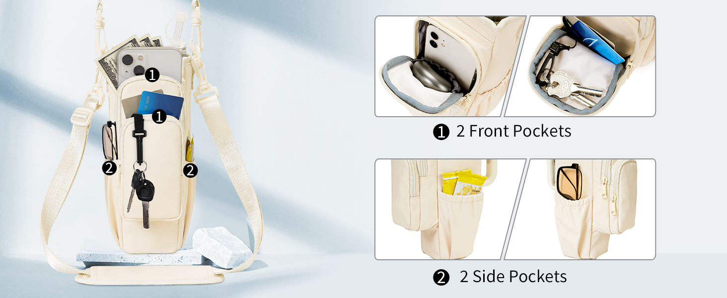 Water Bottle Holder with Strap