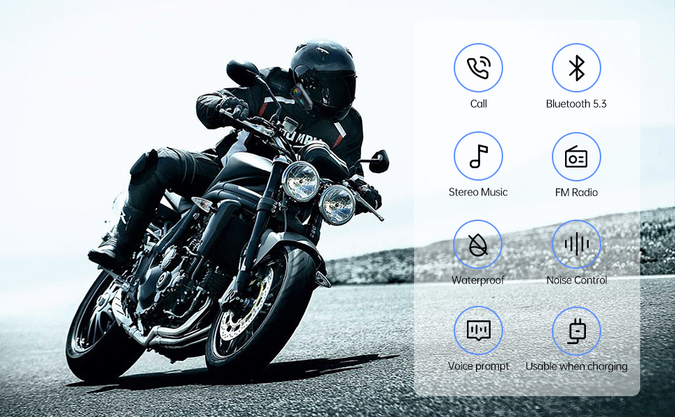Motorcycle Helmet Bluetooth Headset